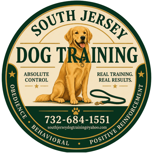 South Jersey Dog Training logo - obedience, behavioral, positive reinforcement